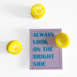 Haarclip/ Haarklammer Smiley Mini Yellow