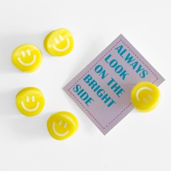 Haarclip/ Haarklammer Smiley Mini Yellow