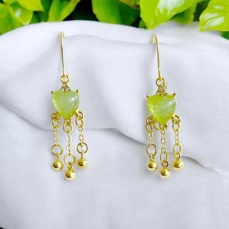Earrrings Heart mint