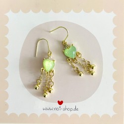 Earrrings Heart mint