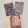 Cartes de vœux avec enveloppe Birthday SET de 3
