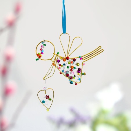 Decoration FUNKEL Engel hanging heart