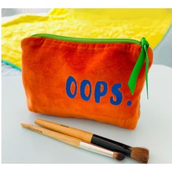 Pochette Zip Velours OOPS & FRIENDS