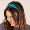 Haarreif Embroidered Turquoise