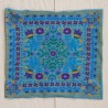 Stirn- und Haarband Boho Half Bandeau Blue Floral Mandala