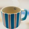 Mug S stripe blue