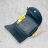 Mini Portemonnaie Leather Smiley metallic gold