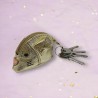 Schlüsseltäschchen Cashmouse Leder gold