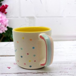 Mug L Smiley dots