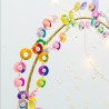 Decoration FUNKEL Flower Circle multi sparkle