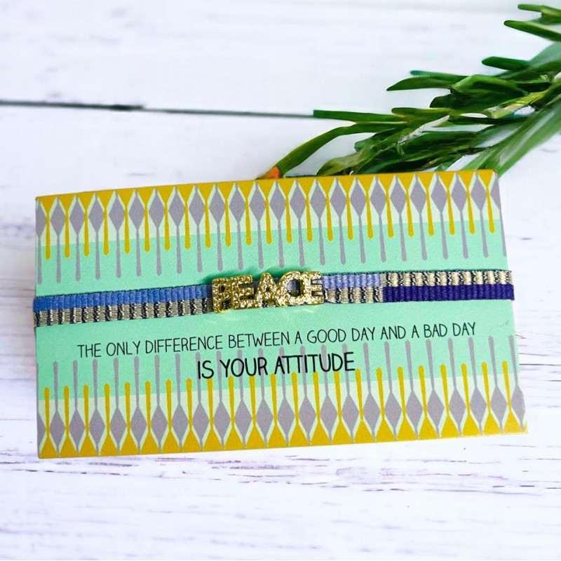 Bracelet Tissé Tape Peace