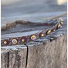 Bracelet Tissé Tape violagold lilac