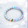 Armband colorblock ltblue rose mint