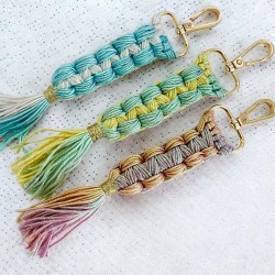 Porte-Clés tissé metallic