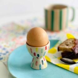Eierbecher Keramik Dots