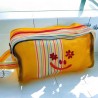 Trousse plastique recyclé smile orange