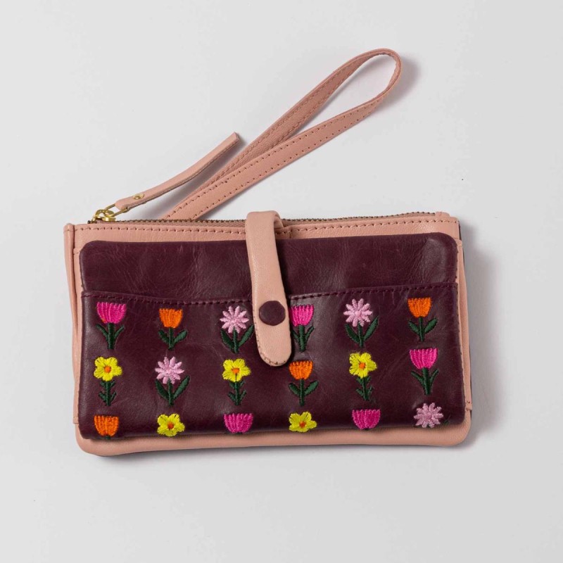 Wallet Leather Patchouli HK plum