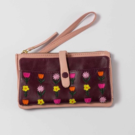 Wallet Leather Patchouli HK plum