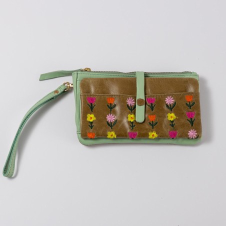 Wallet Leather Patchouli HK olive