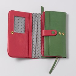 Portemonnaie Leder Patchouli Leena mint