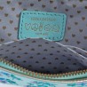 Portemonnaie Double zip Leder Millefleur ltblue