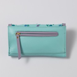 Portemonnaie Leder ind Millefleur ltblue