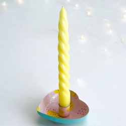 Candle Holder Heart Print sweet dot