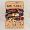Stirn- und Haarband Boho Bandeau Black Tropical