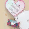 Livre des lettres Envelope Light Blue Hearts