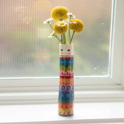 Vase Folk Friend Bud Vase Folk Lady