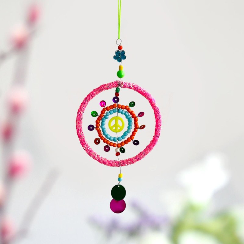 Decoration Funkel pink Circle Ornament