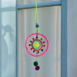Decoration Funkel pink Circle Ornament