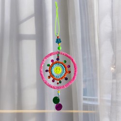 Decoration Funkel pink Circle Ornament