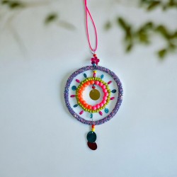 Decoration Funkel purple Circle Ornament
