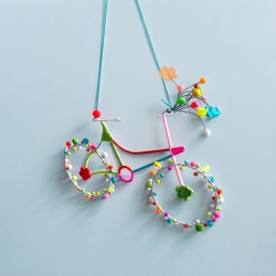 Dekoration FUNKEL Fahrrad pastel