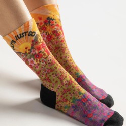 Set de 2 Chaussettes olive pnk blm let