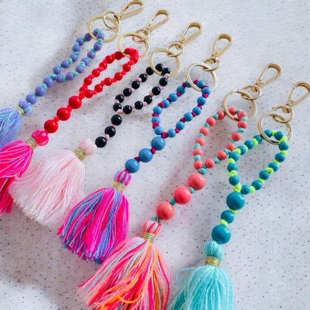 Keychain Bead chain Tassle