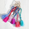 Porte clés en perle Tassle