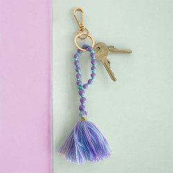 Porte clés en perle Tassle