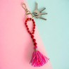 Porte clés en perle Tassle