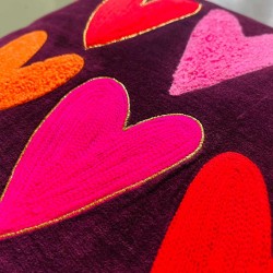 Kissenhülle Velvet 12 heart 5050