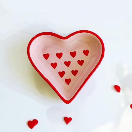 Assiette organic heart L Hearts