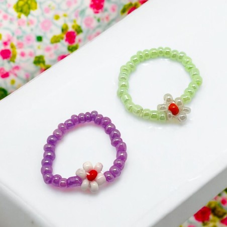 Bague élastique Flower
