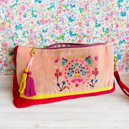 Cosmetic Bag Yoga Flowercircle