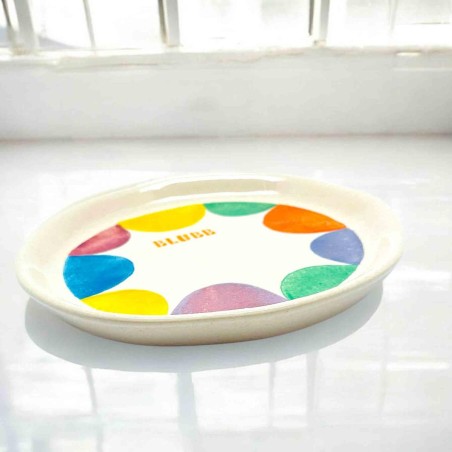 Plate ceramic Blubb