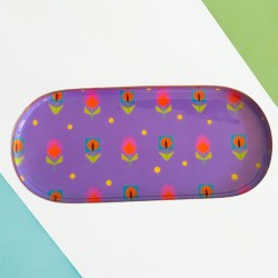Tray M viola Mini Geoflower