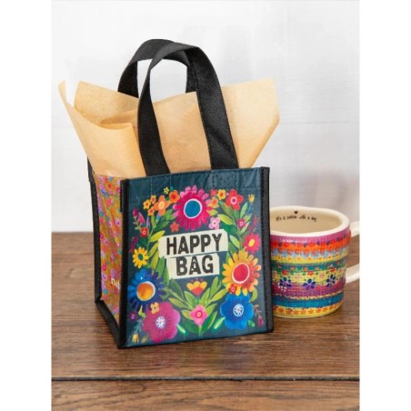Recycled Bag S Black Floral