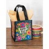 Trousse recyclée S Black Floral