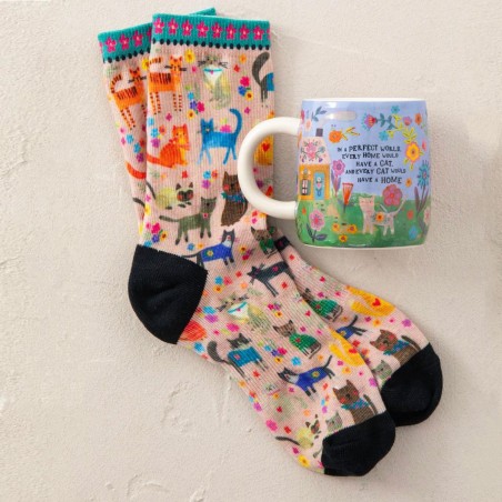 Set mug & chaussettes Every Cat Has A Hom