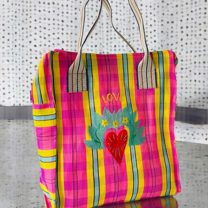 Shopper plastique recyclé Loveheart 25
